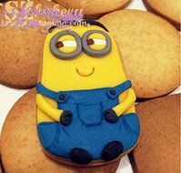 Anyana 2pcs set Minions Plastic Plunger And Cookie Cutter Cake Mould Tool Kitchen Tool Sugar Paste Baking Mould...