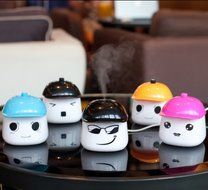 INST LeBao Mini Humidifier with USB Cable, Ideal for Bedrooms, Living Rooms, etc. (Orange) N4