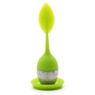 AKOAK Set of 2 Premium Food Grade Silicone and Stainless Steel Ball Loose Leaf Tea Infuser(Green)