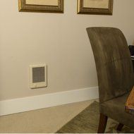 Cadet Com-Pak Plus 9 in. x 12 in. 1,500-Watt 120 Volt Fan-Forced In-Wall Electric Heater Almond N4