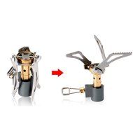Hillside Fire Portable Folding Mini Camping Stove Outdoor Gas Stove Survival Furnace Stove 45g 3000W Pocket Picnic...