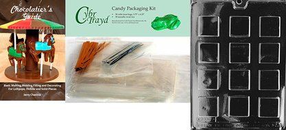 Cybrtrayd AO065 Plain Square Mints Chocolate Candy Mold with Exclusive Cybrtrayd Copyrighted Chocolate Molding...