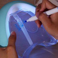FEI&amp;S Air vaporizer creative 7 Multimedia mute mini light fluorescent message board, spray Pink N4