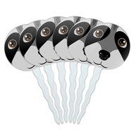 Set of 6 Cupcake Picks Toppers Decoration Animals - Sloth Face
