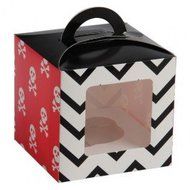 Pirate Cupcake Boxes with Liners and picks (24 Pack) 72 Pieces
