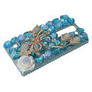 Spritech(TM) Bling Clear Phone Case For LG spirit h440 C70/LG Escape 2/LG Logos/LG Spirit 4G LTE,3D Handmade Rose... N59