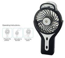 Welltop Mini Handheld USB Misting Fan with Personal Cooling Mist Humidifier Rechargeable Portable Mini Misting... N13