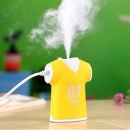 100ml Polo Shirt Design Jersey Humidifier Cool-Mist 100ml Air USB Impeller Humidifier Mist Fogger (Red) N3