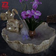 FEI&amp;S Ceramic fountain water humidifier home decor furnished with antique ornaments #9