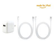 iPad Charger USB Charge [(1) 12 Watt Wall Charger - (2) 6 foot Cables] Cable &amp; Adapter N4