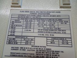 Fluke 8050A Digital Multimeter DMM w/ Test Leads N2