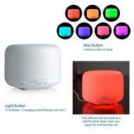 500ml Aromatherapy Essential Oil Diffuser Ultrasonic Air Humidifier with 7 LED Color Changing Lights Cool Mist... N5