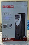 Smalco Digital Oil-Filled Radiator Heater 1,500W Large Room 582684