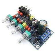 RioRand Dual AC 10~12V or DC 12-15V Tone Adjustment Bass Treble audio 12V Amplifier Volume Control DIY Kit