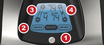 Vornado 1500 Watt Vortex Whole Room Electric Heater with Digital Touch Screen Controls &amp; Automatic Climate Control... N6
