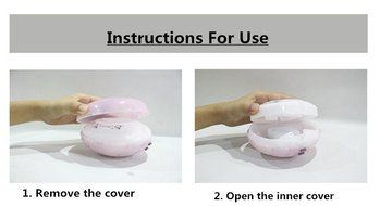 HICBOX 7 kinds of color lights ultrasonic mute fragrance machine humidifier 100ML (Pink) N5