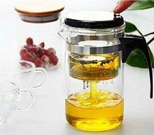 UniversalD&reg; - Glass Gongfu Tea Maker Press Art Cup Teapot with Infuser 500ml N2