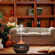 Mijoyee 300ml Aroma Essential Oil Diffuser with 7 Color shades, Ultrasonic Cool Mist Humidifier, For Home, Office... N12
