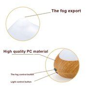 120ml Essential Oil Diffuser Ultrasonic Cool Mist Aroma Humidifier Aromatherapy Diffuser Wood Grain Whisper Quiet... N9