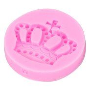 uxcell Princess Crown Design Soft Silicone Mat Cake Decorating Fondant Cookie Baking Mold Mould