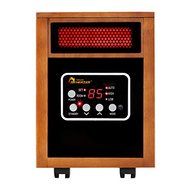 Red Engineered Dual System Portable Electric Fuel Type Quartz Infrared Heater N4