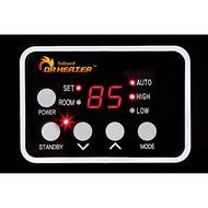 Red Engineered Dual System Portable Electric Fuel Type Quartz Infrared Heater N5