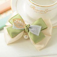 KAKA(TM) Women Girl Korean Stylish Stain Wine Red Bowknot Hair Clip Hairpin Sweet Accessories N6
