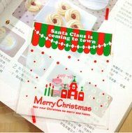 100 PCS Lovely Cute Bowknot OPP Self Adhesive Cookie Bakery Candy Biscuit Roasting Treat Gift DIY Plastic Bag... N14