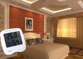 Thsinde Indoor Temperature and humidity Meter with Battery C&amp;F N2