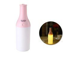 Mayskey Portable Cool Bottle 180ml USB Ultrasonic Humidifier Atomizer with LED Light (Green) N6