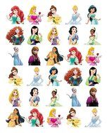 Princess Half Body Cupcake Toppers Edible Wafer Paper BUY 2 GET 3RD FREE