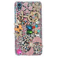 Spritech(TM) Bling Clear Phone For HTC Desire 626,3D Handmade Silver Crystal Flower Heart Pattern Pendant Accessary... N9