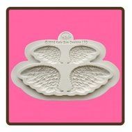 Katy Sue Design Mat Fondant Cake Icing Embellishment Mould - Wings Pair Mould