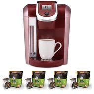 Keurig K475 Coffee Maker (Vintage Red) w/ Breakfast Blend Coffee K-Cups (32 Pack)