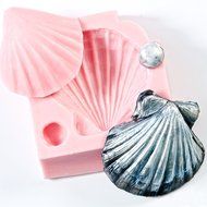 Silicone Mold Sea Shell Food Safe Fondant, Chocolate, Candy, Resin, Polymer Clay, Soap, Craft, Jewelry Food Mold. N2