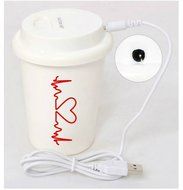 ALPHELIGANCE Mini Coffee Cup Mist Humidifier USB Powered Air Purification for Home,Office or Car N5