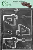 Cybrtrayd L049 No. 4 Lolly Chocolate Candy Mold, No. 4 with Exclusive Cybrtrayd Copyrighted Chocolate Molding...