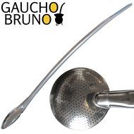Gaucho Bruno Extra Large Bomba - Brazilian Style Bombilla To Drink Yerba Mate