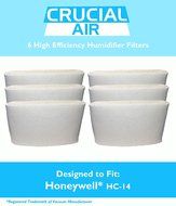 6 Honeywell HC-14 Humidifier Filter, Fits Honeywell HCM3500, HM3600 &amp; HCM-6000, Compare to Part HC-14, Designed...