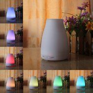 120ml Aroma Essential Oil Diffuser, Enegg Ultrasonic Air Mist Humidifier with Waterless AUTO Shut off, Adjustable...