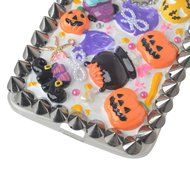 Halloween Theme Phone Case for Motorola Droid Turbo,Yaheeda 3D Handmade Rivets Pumpkin Demon Cartoon Design Clear... N13