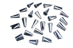 VonShef 24 Piece Stainless Steel Piping Bag Tips / Nozzles for Royal Icing, Buttercream or Frosting Cakes and... N2