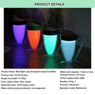 Putars Cool Mist Personal Humidifier-Portable Mini Travel Tabletop Humidifier-USB Rechargeable Ultrasonic with... N22