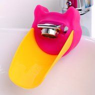 KAKA(TM) Kids Children Baby Washing Hands Water Faucet Extender Cute Animal Water Chute Extender Blue N5