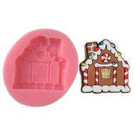 Yunko Gingerbread House Shape Silicone Mold Baking Sugarcraft Cake Decoration Mould