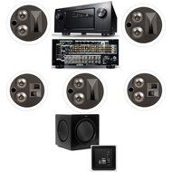 Klipsch KL-7502-THX 5.1 In-Ceiling System-Denon IN-Command AVR-4520CI A/V- White