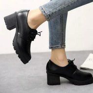 Spritech(TM) Fashion Non-slip Winter Chunky Heel British Style Ankle Boot Leather Boots for Girls Womens Wine... N16