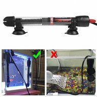 Powstro Submersible Aquariums Heater, 100W Glass Fish Tank Heating Rod Mini Submersible Fish Tank Adjustable Water... N6