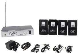 Peavey ALS 72.1 Mhz Assisted Listening System Transmitter And Four Receivers With Ear Buds Frequency Response...
