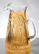 GAC Mouth Blown Crystal Water Pitcher with Eagle&rsquo;s Head Spout, Clear Cut, Capacity of 32oz N2